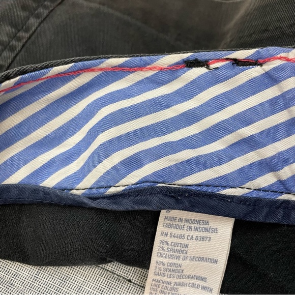 American Eagle Womens Shortie Shorts Chino Size 6 Solid Black Flap Pockets #1089 - Picture 9 of 11